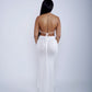 Elegant and Flattering Cross Strap Two-Piece Skirt Set