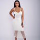 Sleek and Breezy Crochet Knit Midi Dress