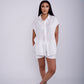 Breezy Button Tie-Front Two-Piece Short Set