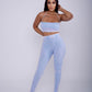 Chic and Comfortable Cross Strap Tube Two-Piece Legging Set