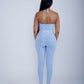 Chic and Comfortable Cross Strap Tube Two-Piece Legging Set