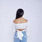 Romantic Puff Sleeve Corset Crop Top