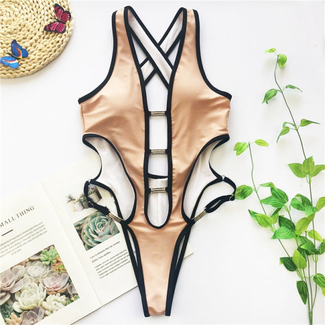 Raquel Two-Tone Monokini