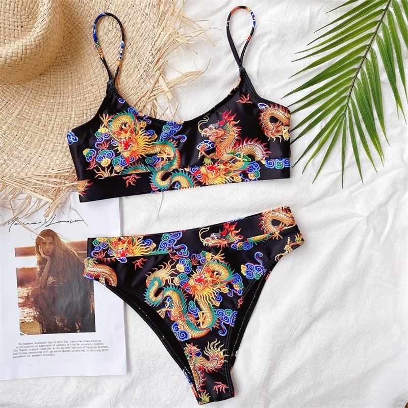 Mara Dragon Print Bikini